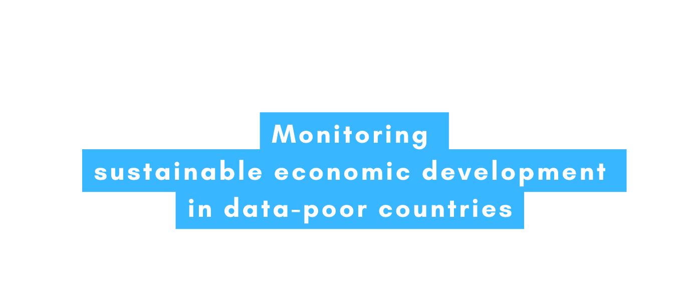 Monitoring sustainable economic development in data poor countries