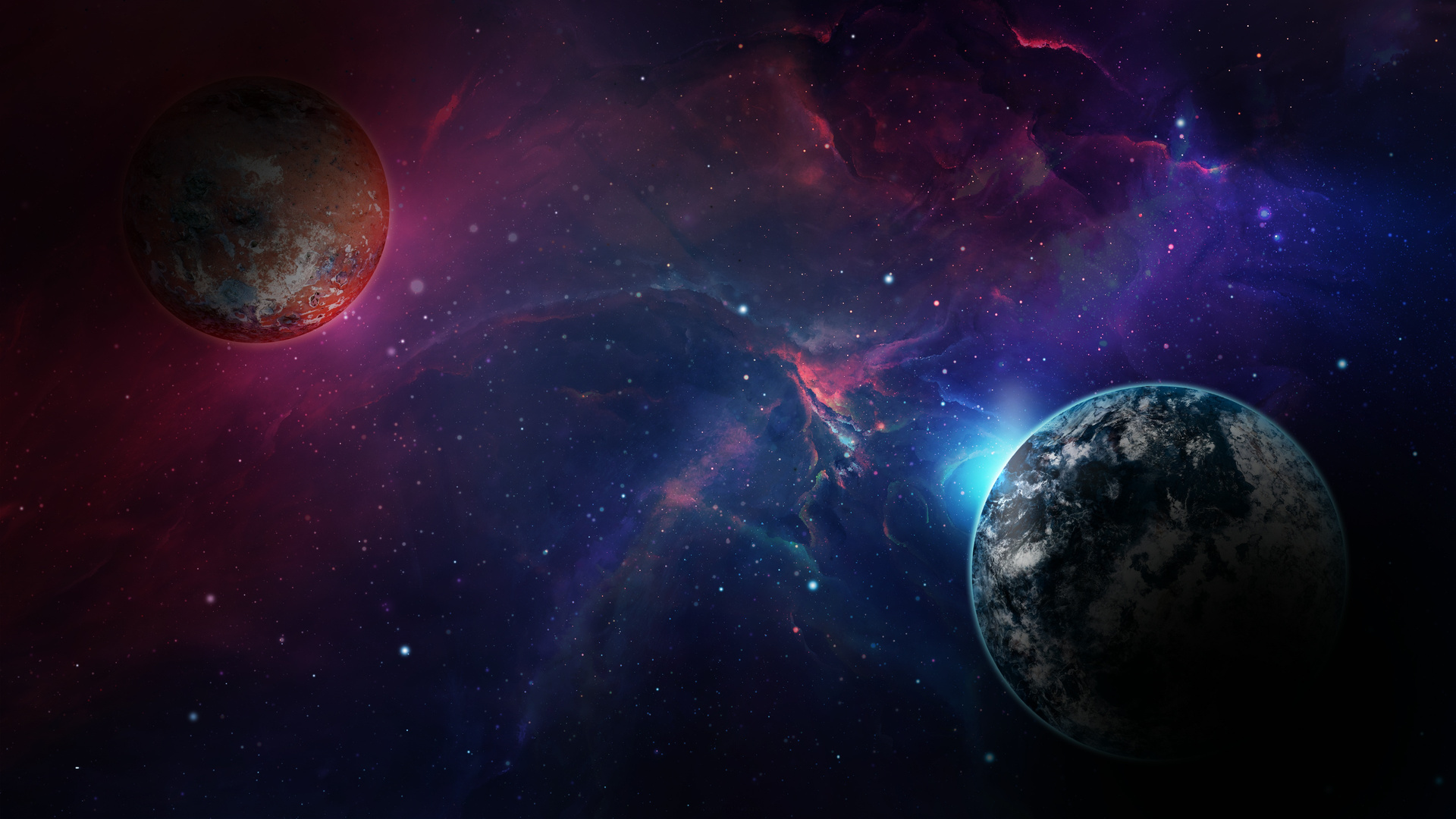 Space, Galaxy, Universe, Planet, Cosmos, Background